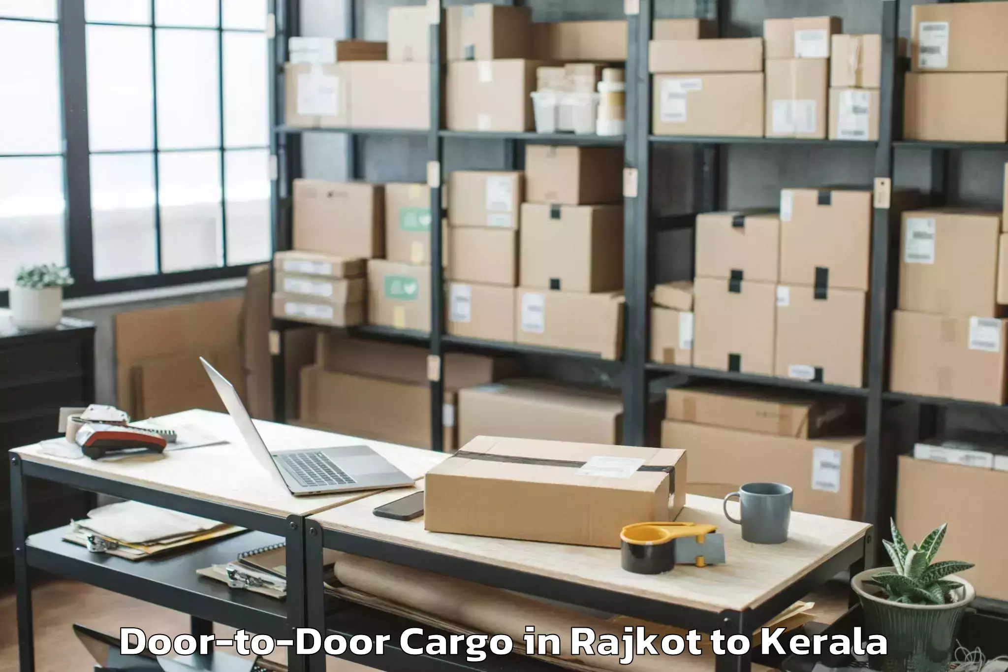 Book Rajkot to Kadanad Door To Door Cargo Online